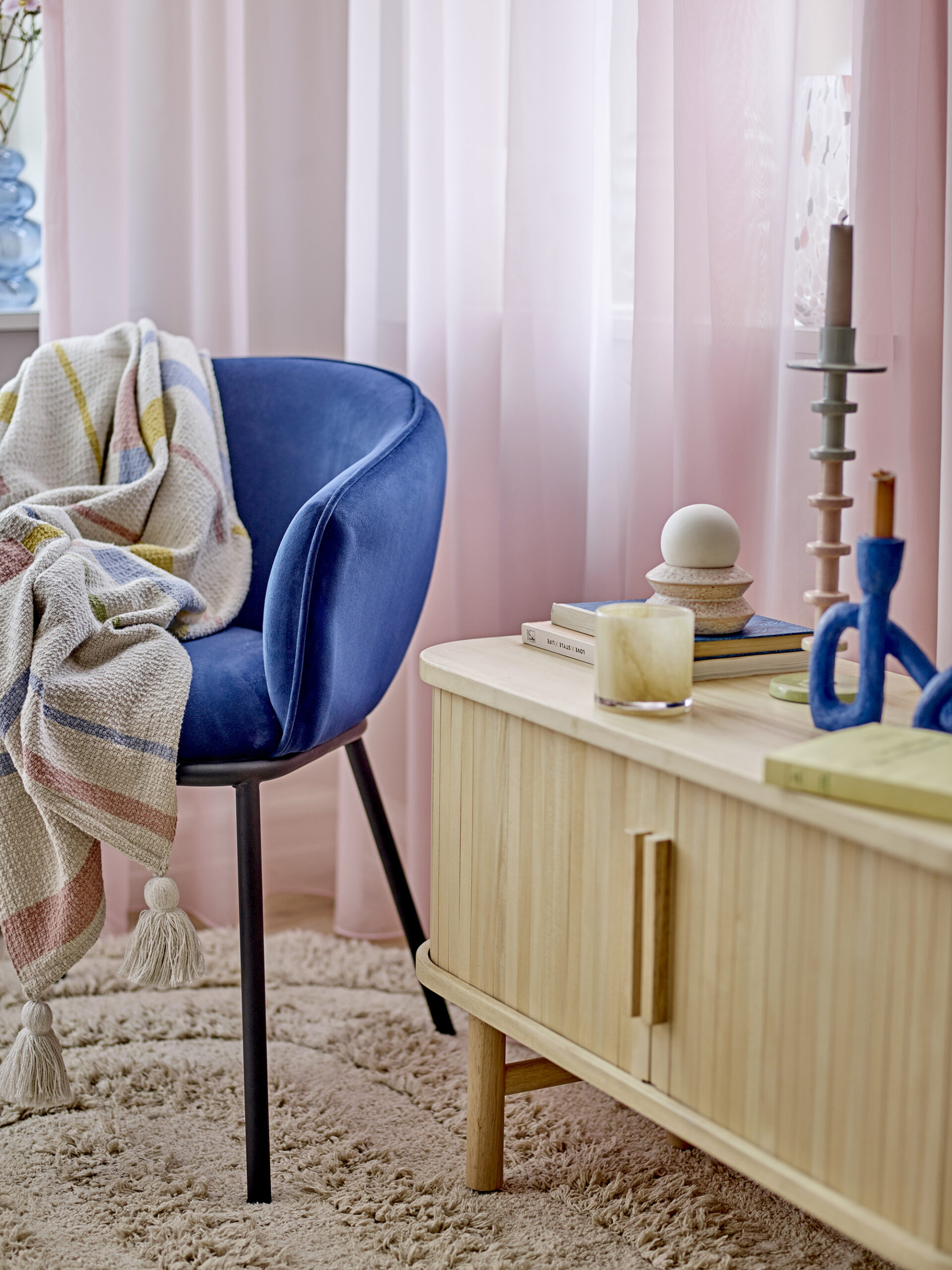 Cortone Dining Chair, Blue, Recycled Polyester - Image 5