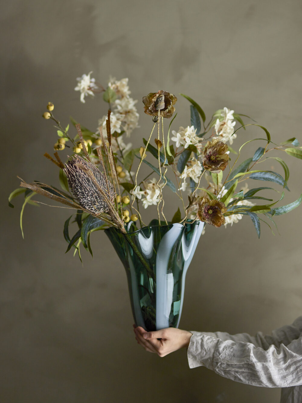 Poppy Stem, Brown, Artificial Flowers - Image 3
