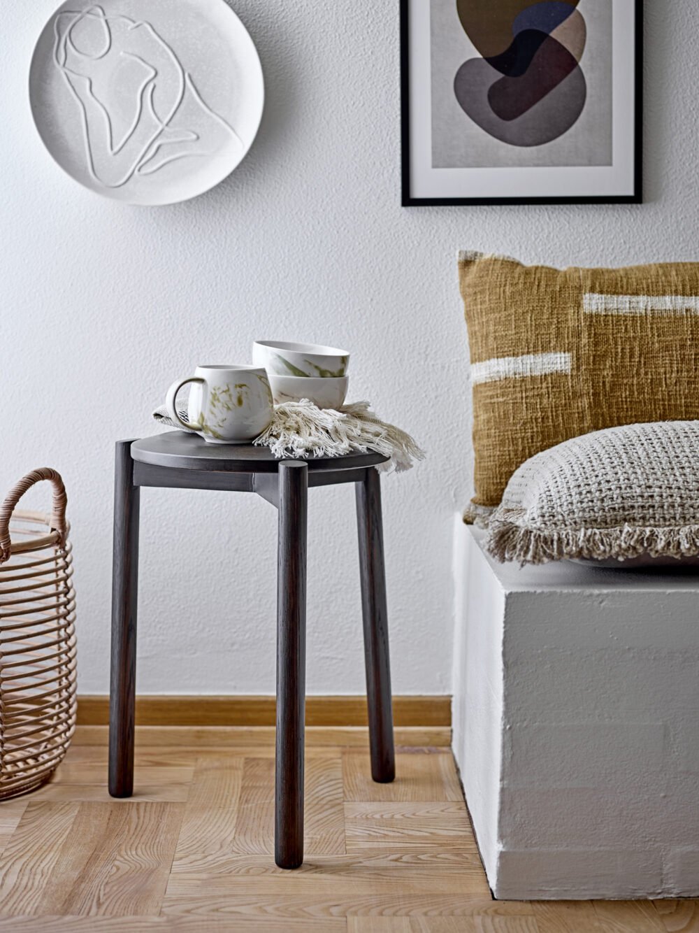 Gil Stool, Brown, Oak - Image 4