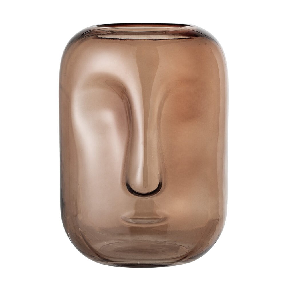 Amida Vase, Brown, Glass