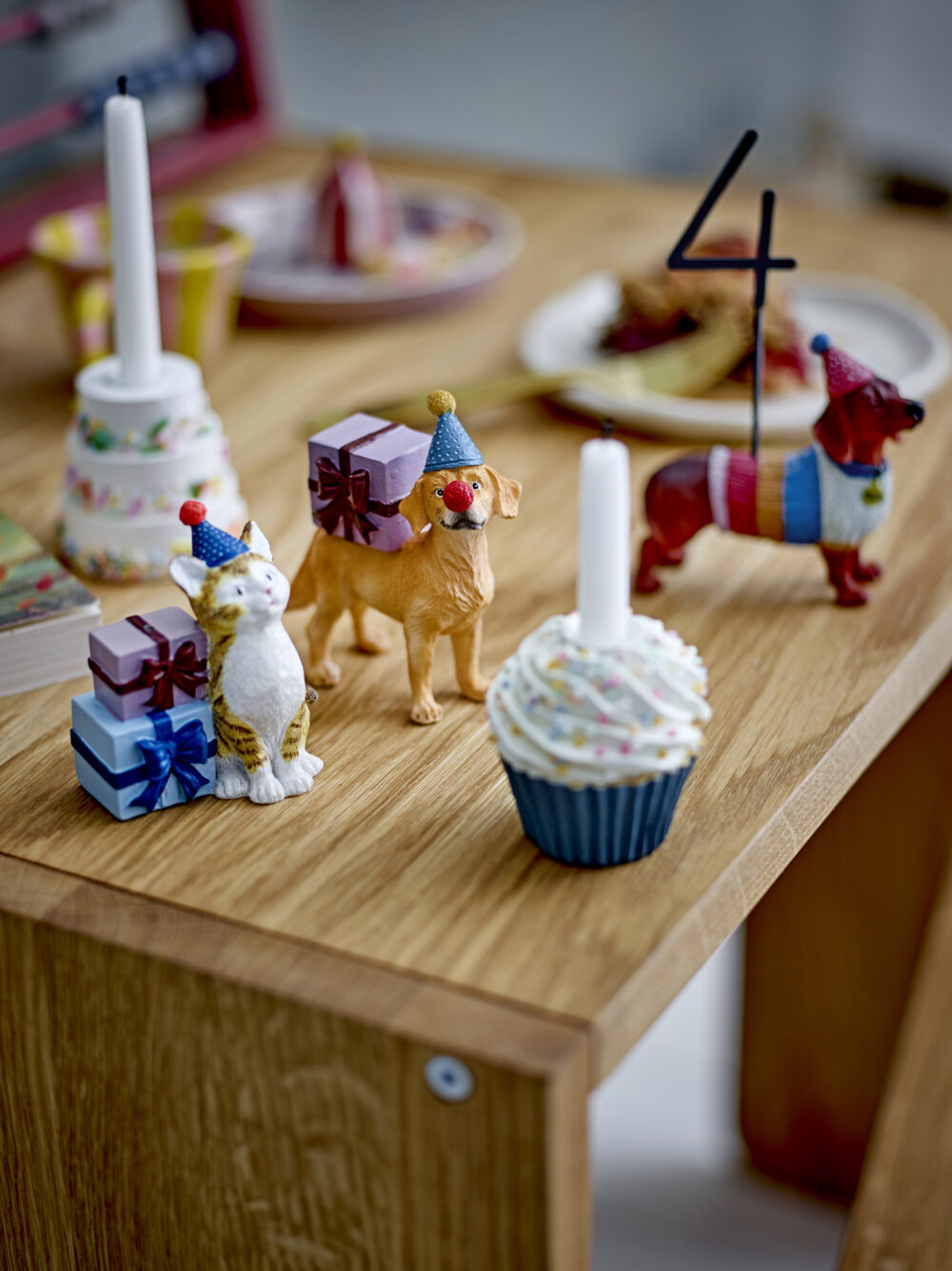 Salve Birthday Decoration, White, Polyresin - Image 5