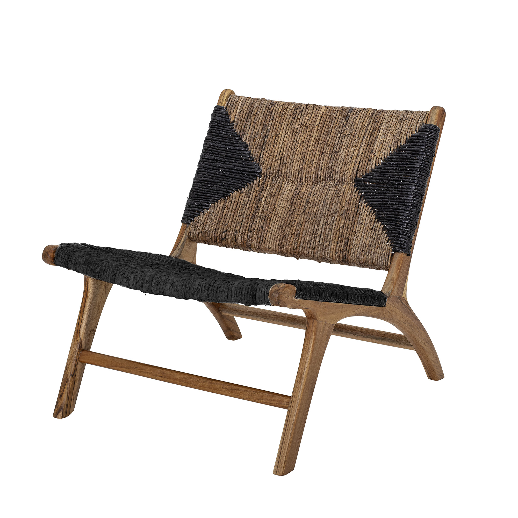 Grant Lounge Chair, Black, Teak - Image 2