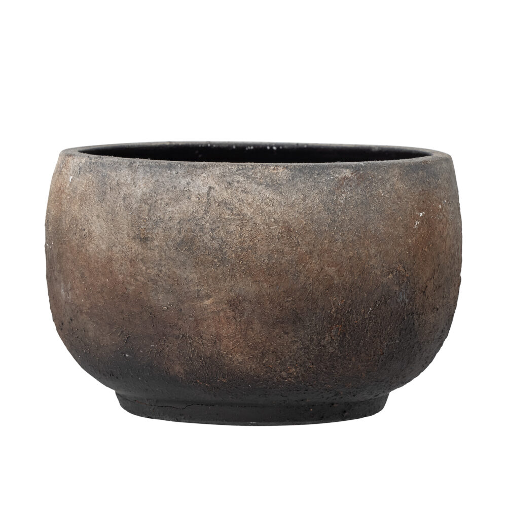 Thira Deco Flowerpot, Brown, Terracotta