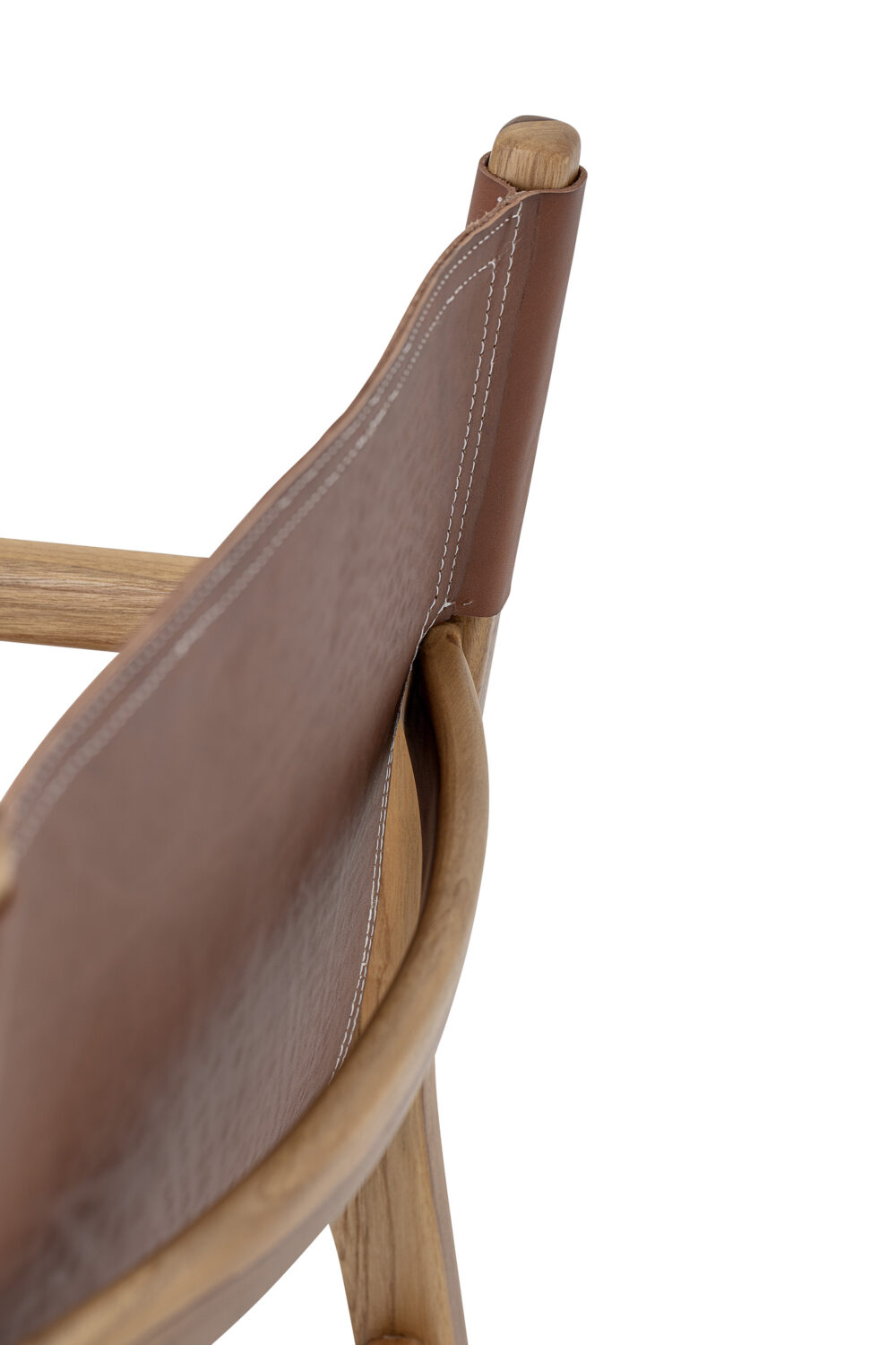 Ollie Lounge Chair, Brown, Leather - Image 3