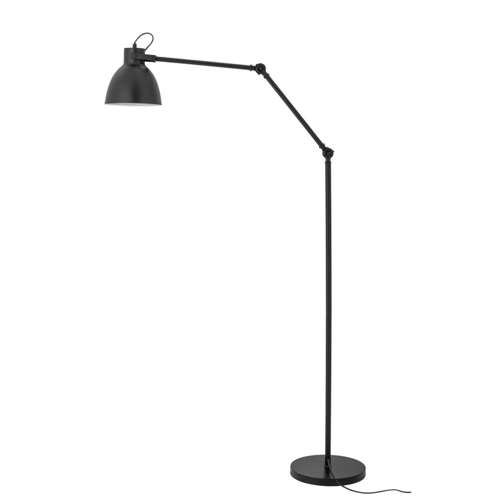 Barca Floor Lamp, Black, Metal