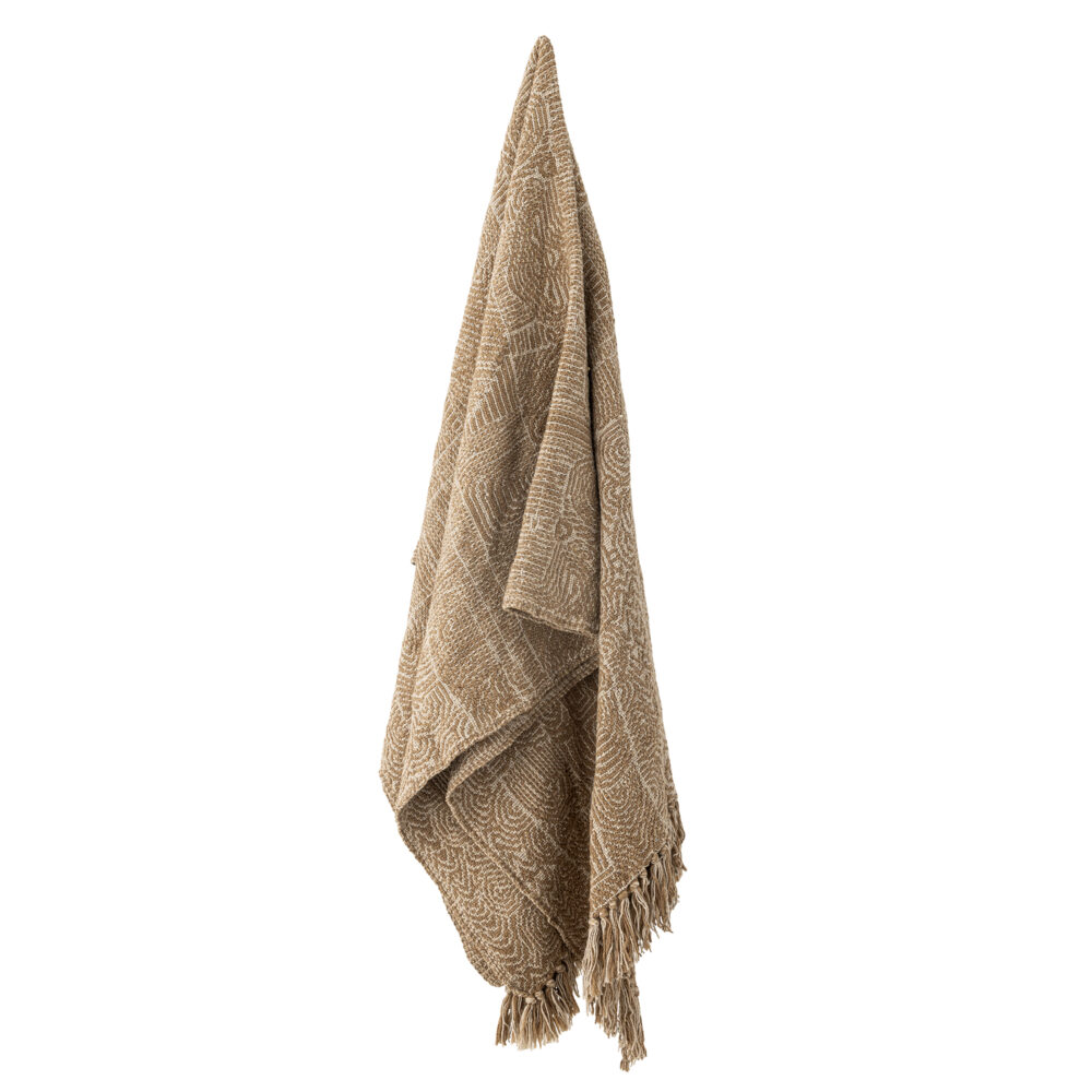 Bresso Throw, Brown, Recycled Cotton - Image 3