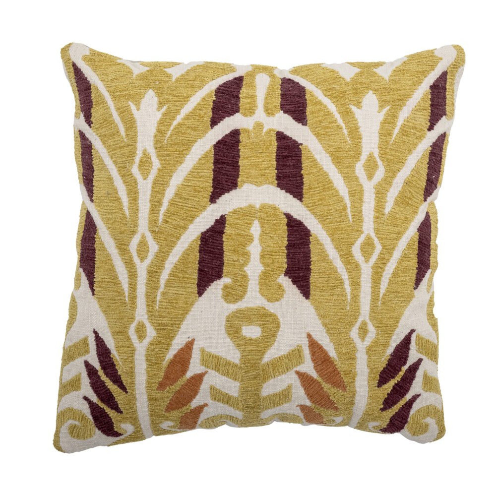 Newbury Cushion, Yellow, Cotton