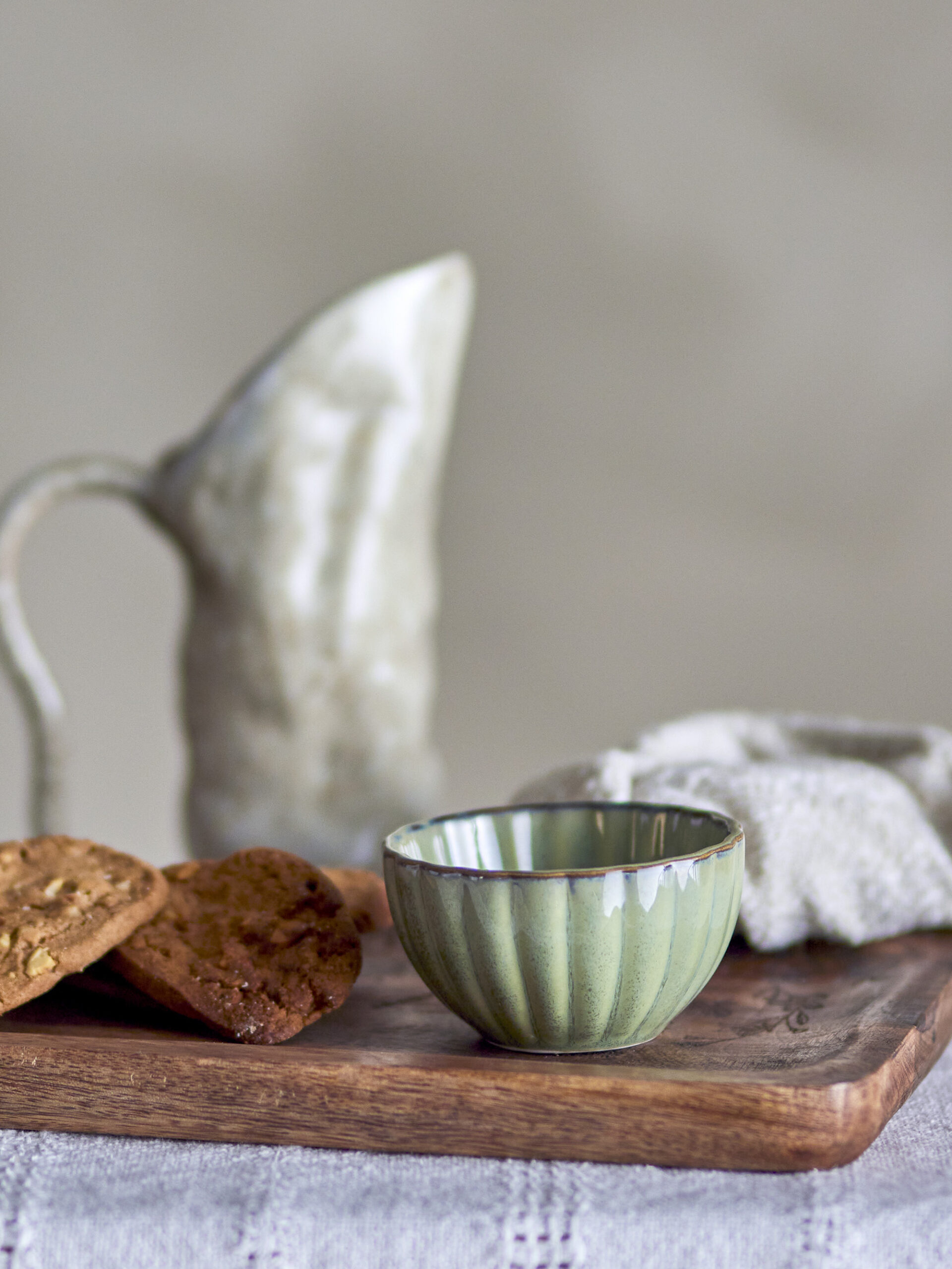Latina Bowl, Green, Stoneware - Image 3