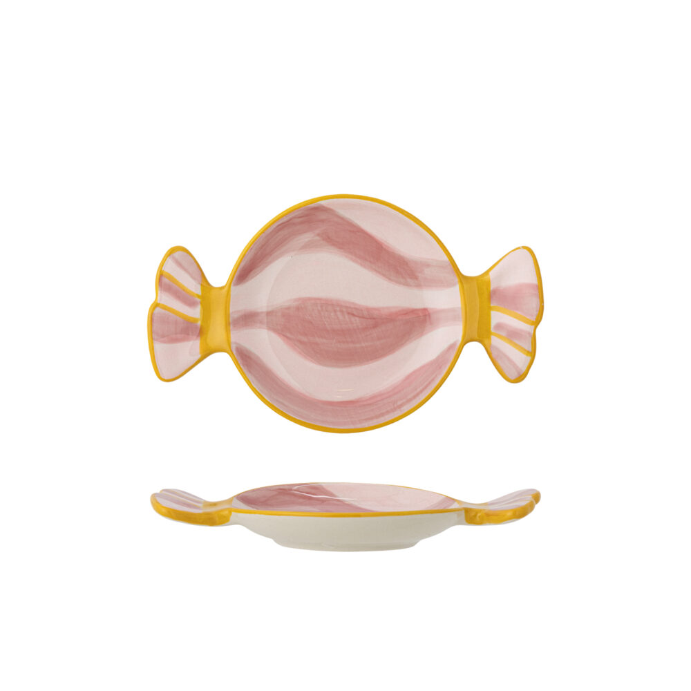 Caramella Serving Plate, Rose, Stoneware