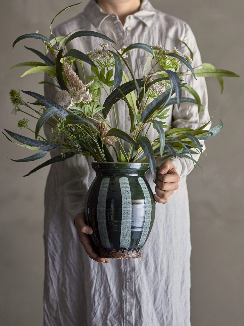 Eucalyptus Stem, Green, Artificial Flowers - Image 2