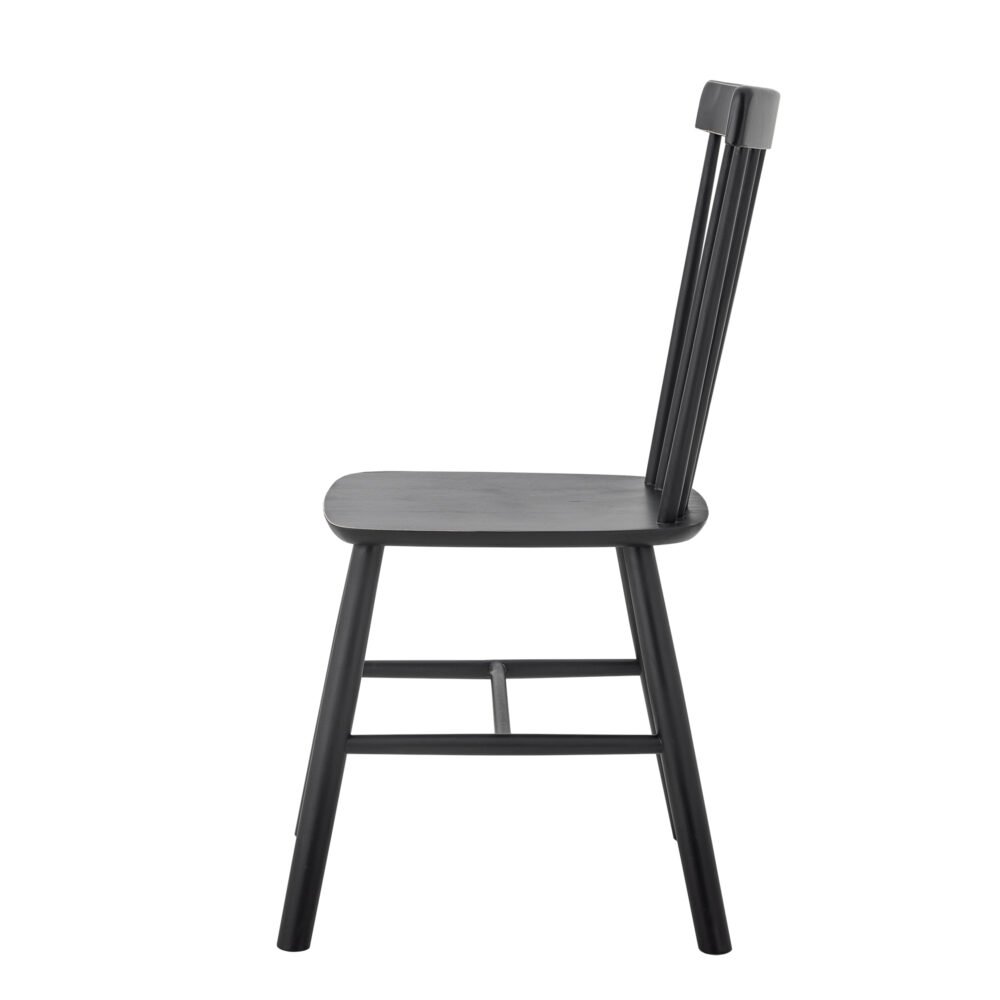 Mill Dining Chair, Black, Pine - Image 4