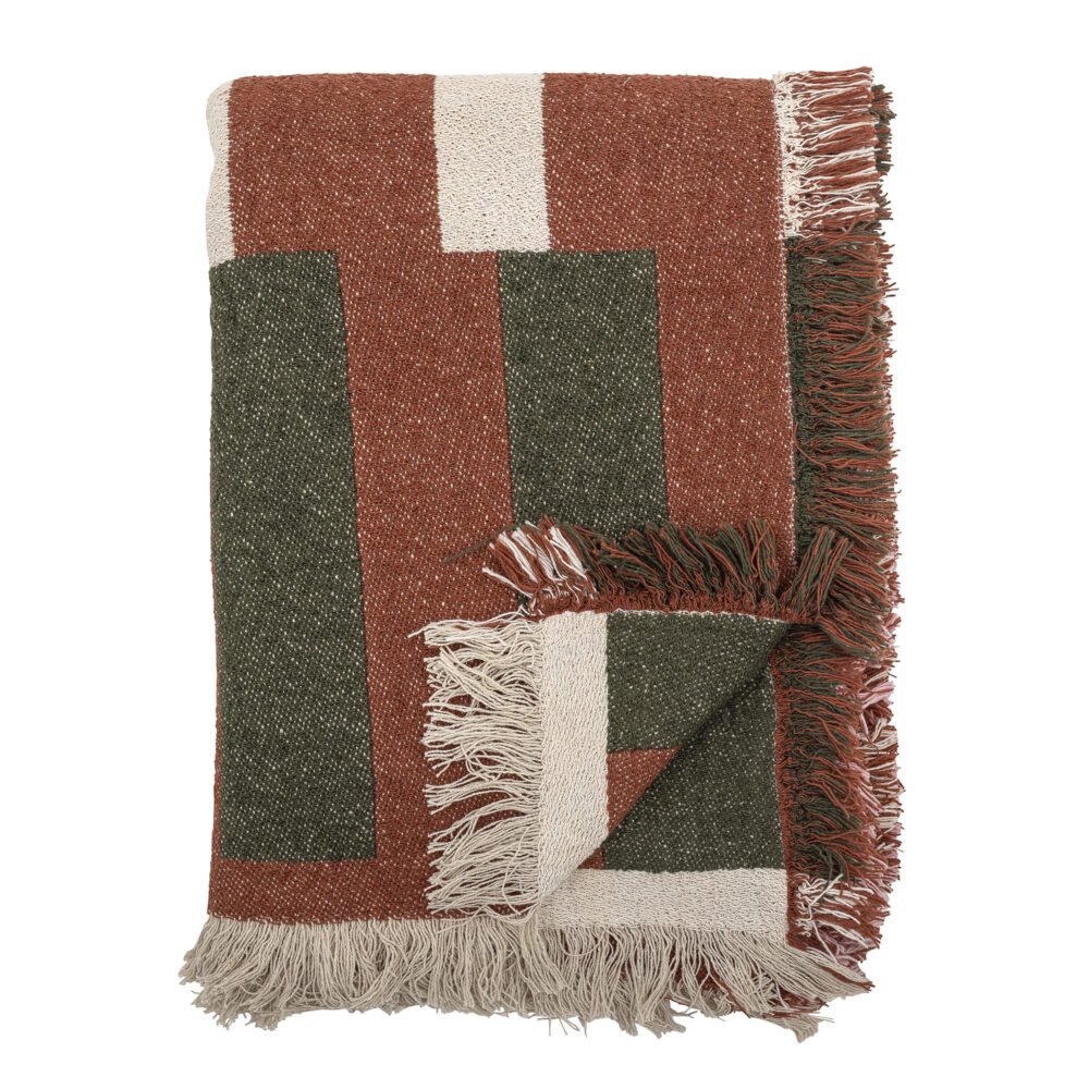 York Throw, Brown, Recycled Cotton