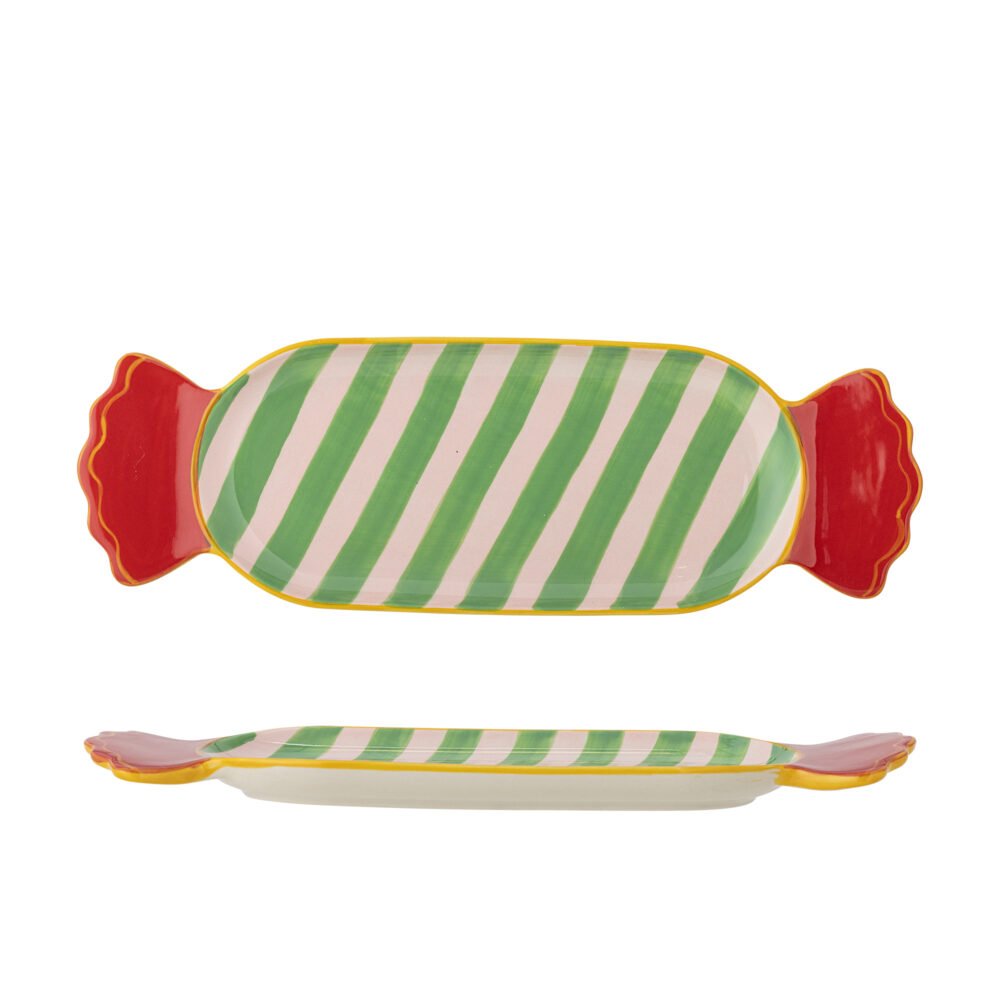 Caramella Serving Plate, Green, Stoneware