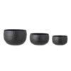 Abisha Flowerpot, Black, Metal