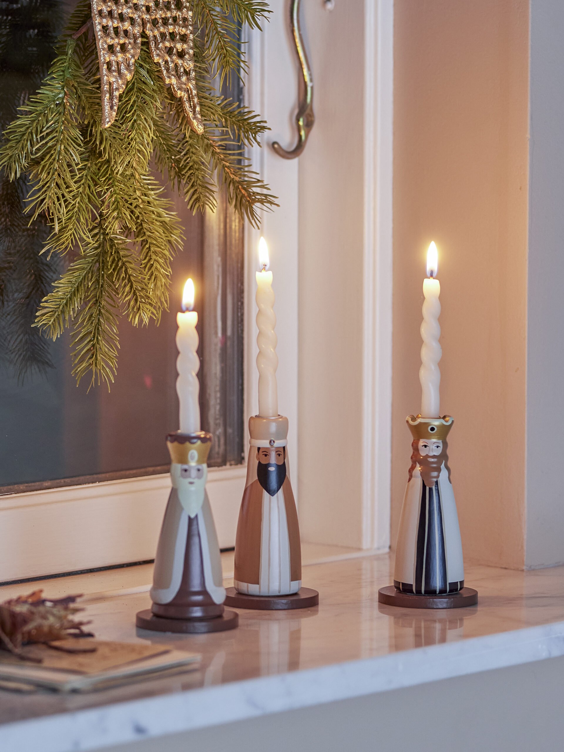 Betiel Candle Holder, Nature, FSC®100%, Beech wood - Image 3