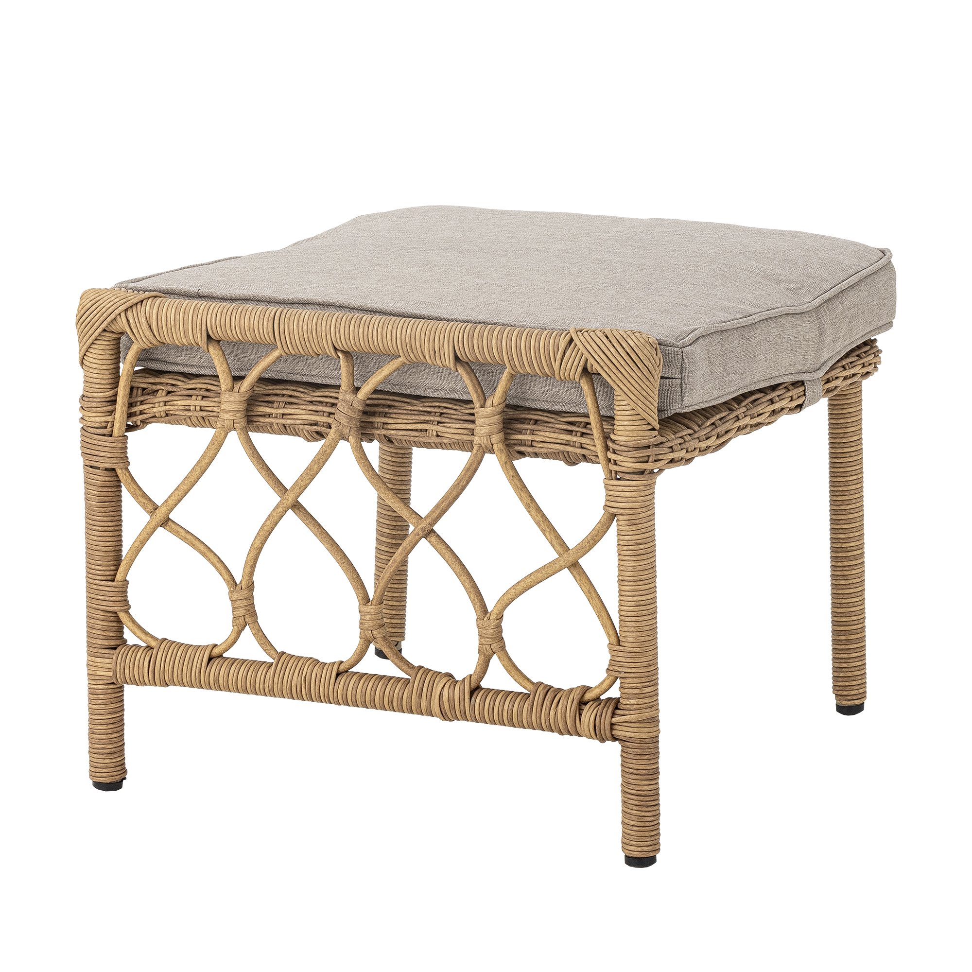 Belluce Lounge Chair w/Stool, Nature, Polyrattan - Image 2