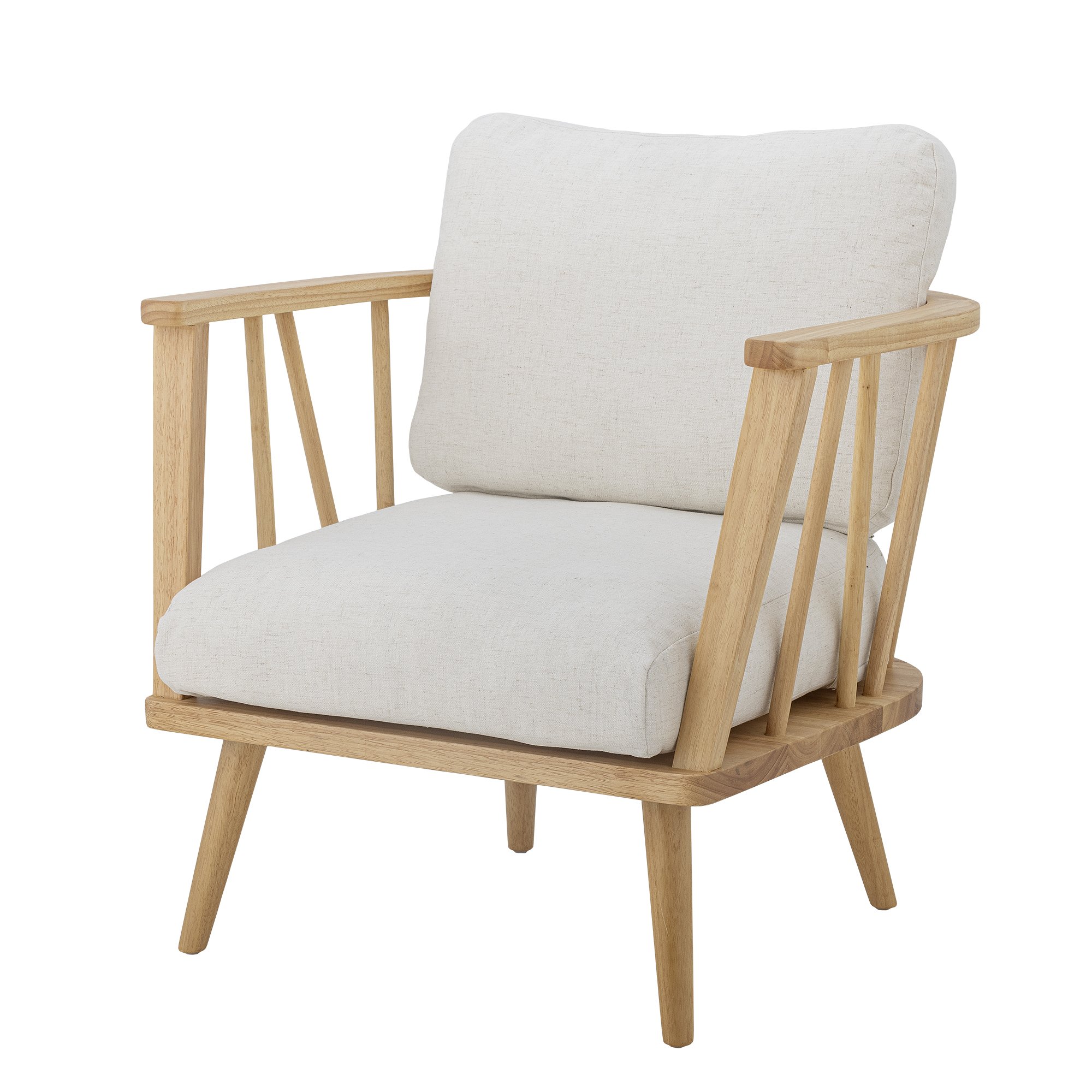 Millor Lounge Chair, Nature, Rubberwood - Image 2