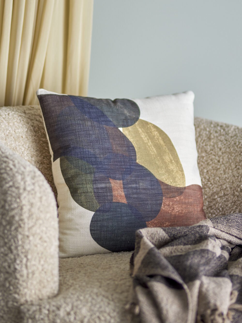Arona Cushion, Brown, Polyester - Image 4