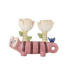 Missy Candle Holder, Rose, Stoneware