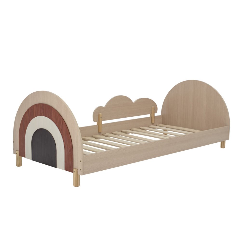 Charli Bed, Brown, MDF
