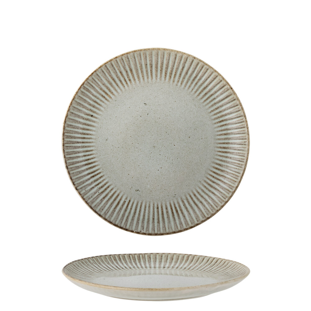 Fleur Plate, Nature, Stoneware