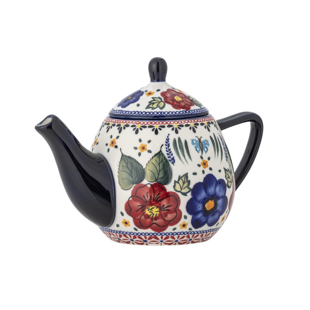 Florist Teapot, Red, Stoneware - Image 4