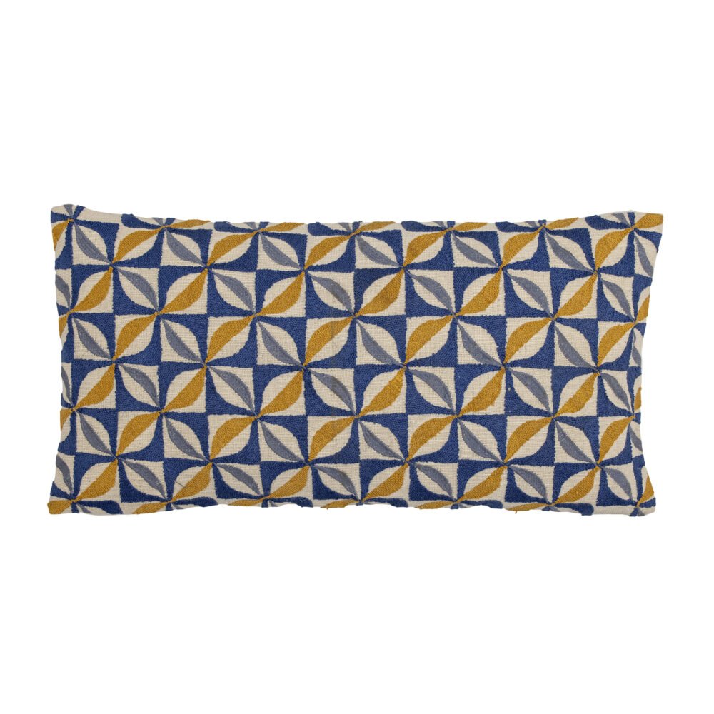 Calia Cushion, Blue, Cotton