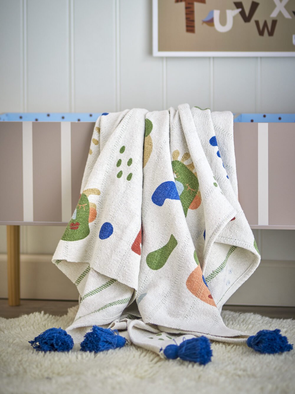 Sylvie Throw, Nature, Recycled Cotton - Image 4