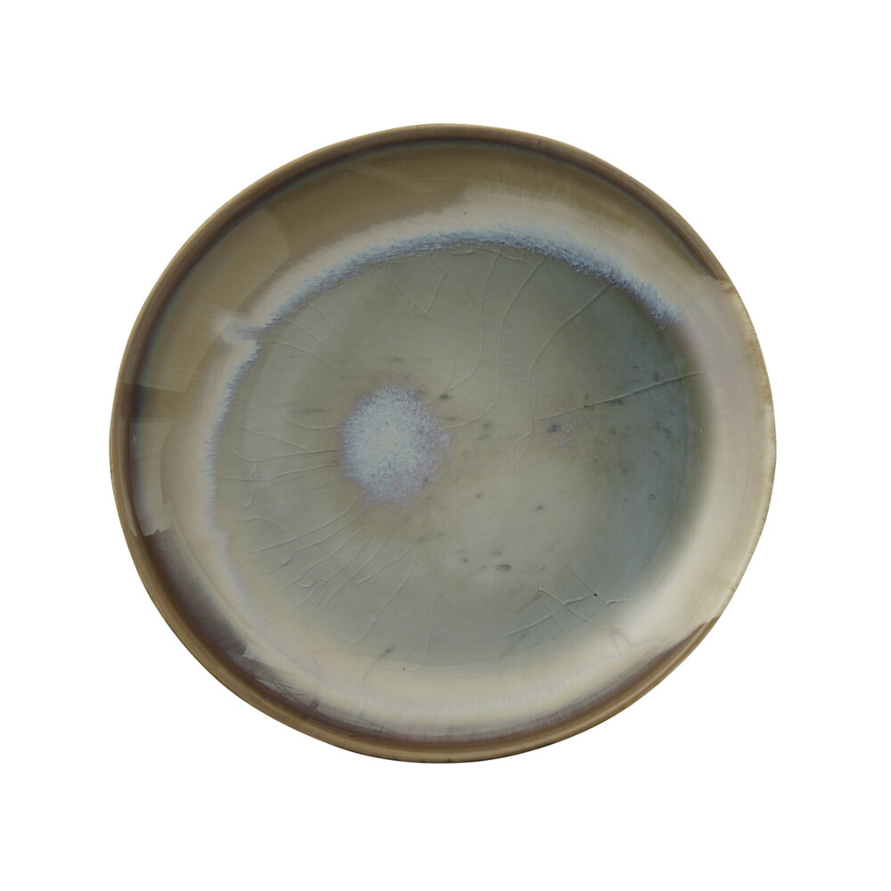 Heather Plate, Green, Stoneware