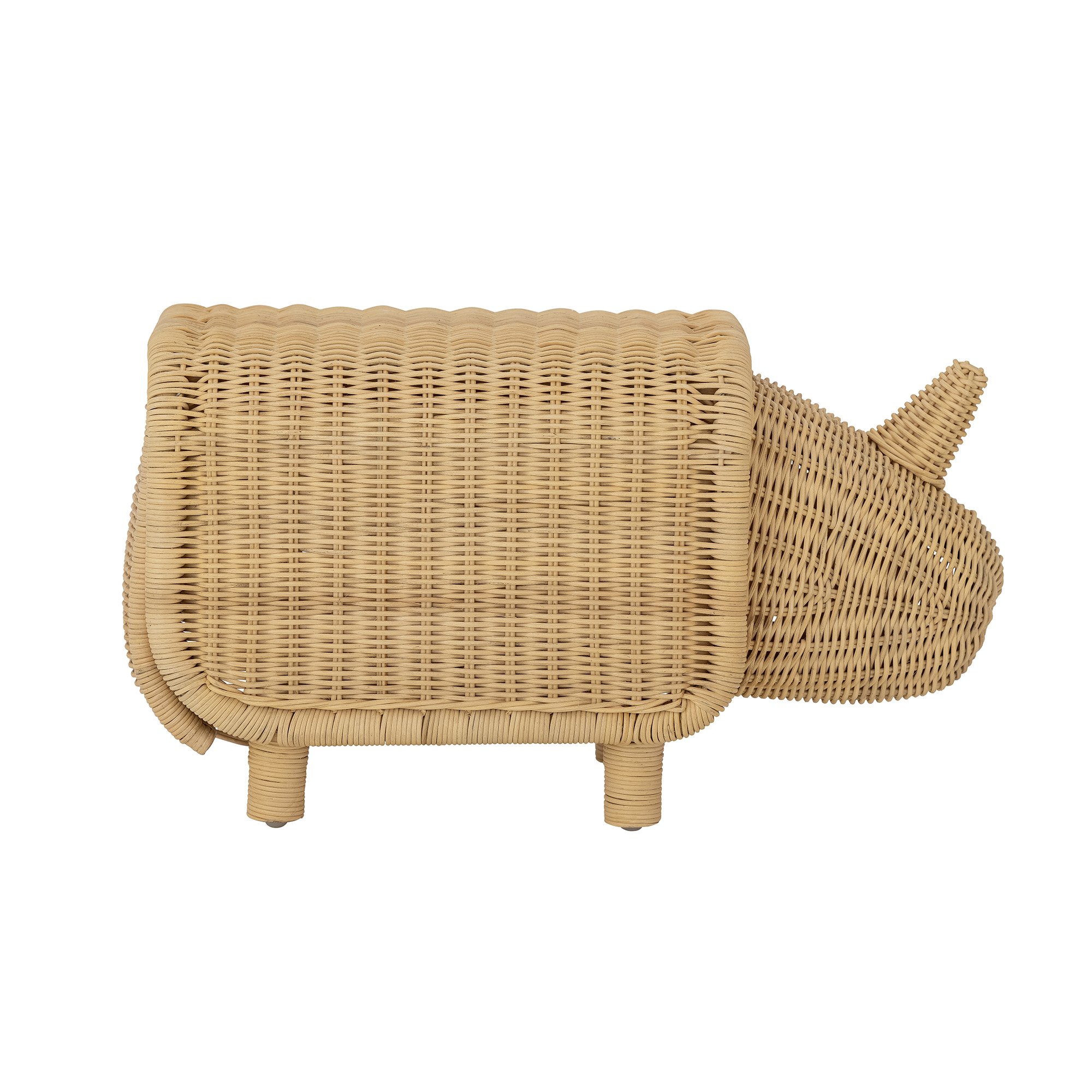 Soffe Stool w/Storage, Nature, Rattan - Image 3