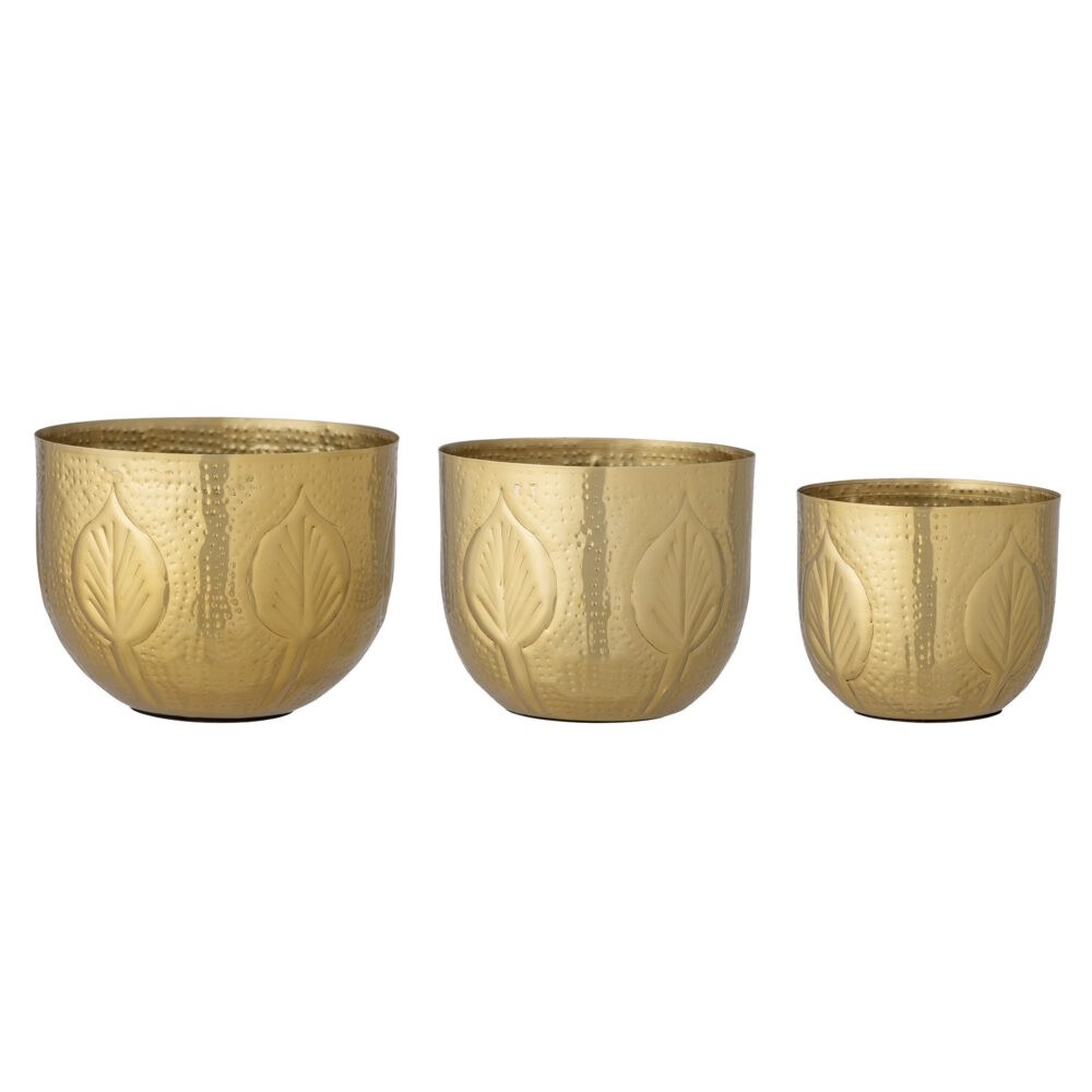 Bati Flowerpot, Brass, Iron