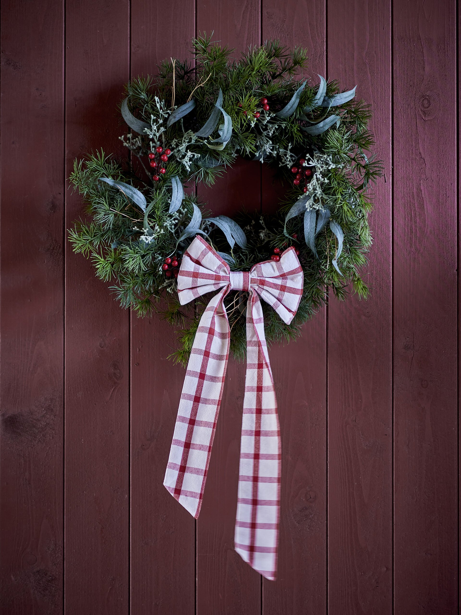 Pine Wreath, Green, Artificial Flowers - Image 2