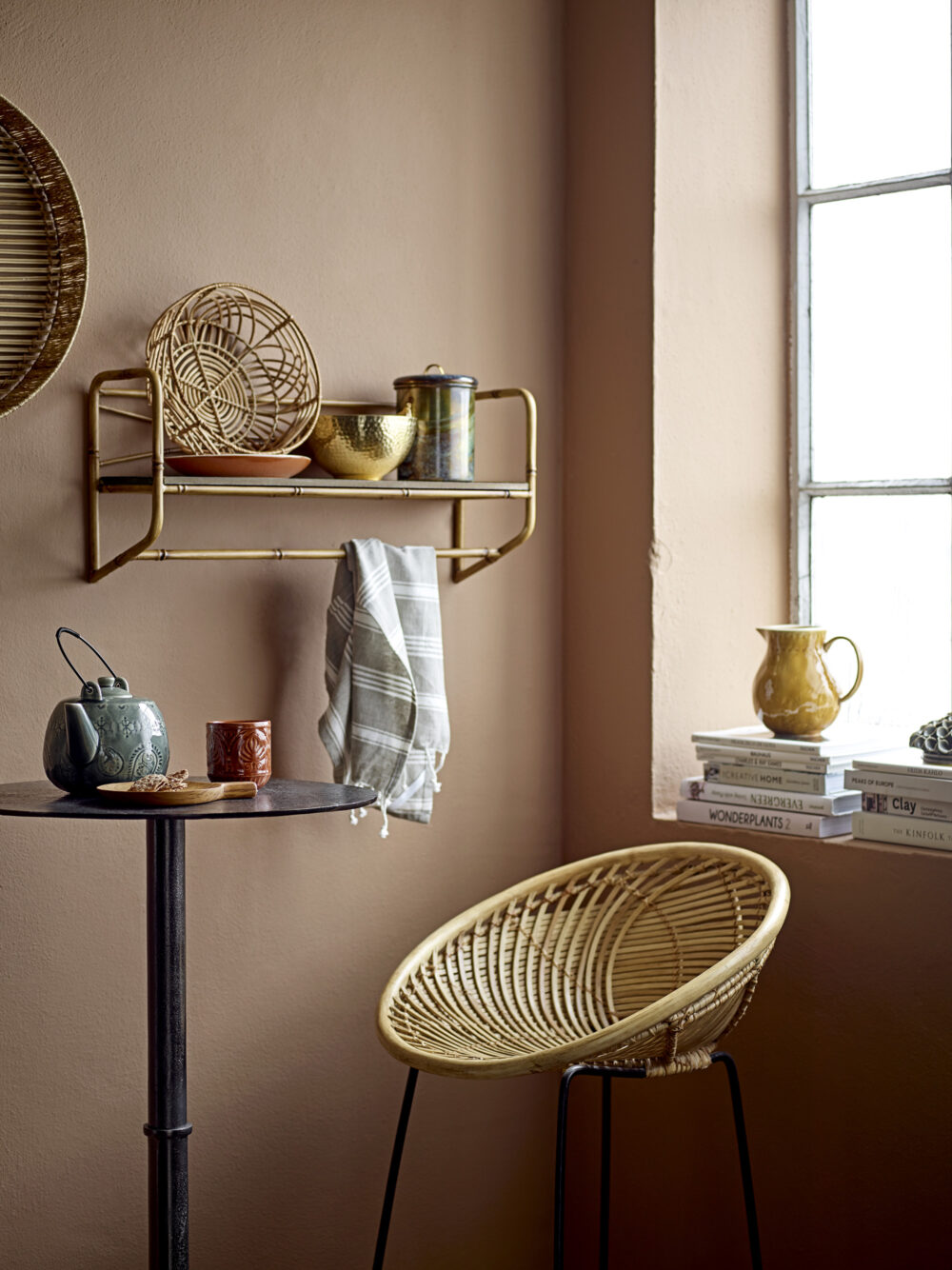 Yonne Bar Chair, Nature, Rattan - Image 5