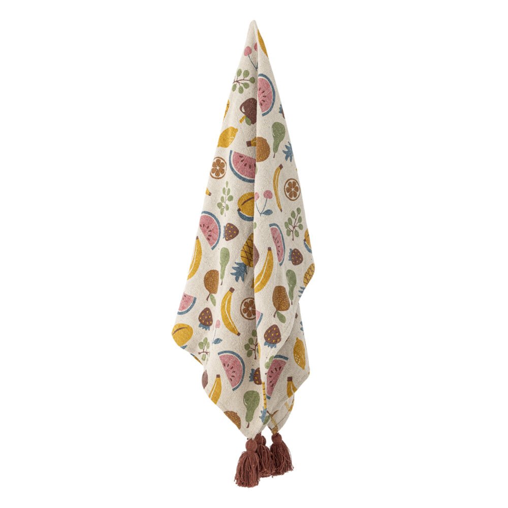 Fruitta Throw, Yellow, Recycled Cotton - Image 3