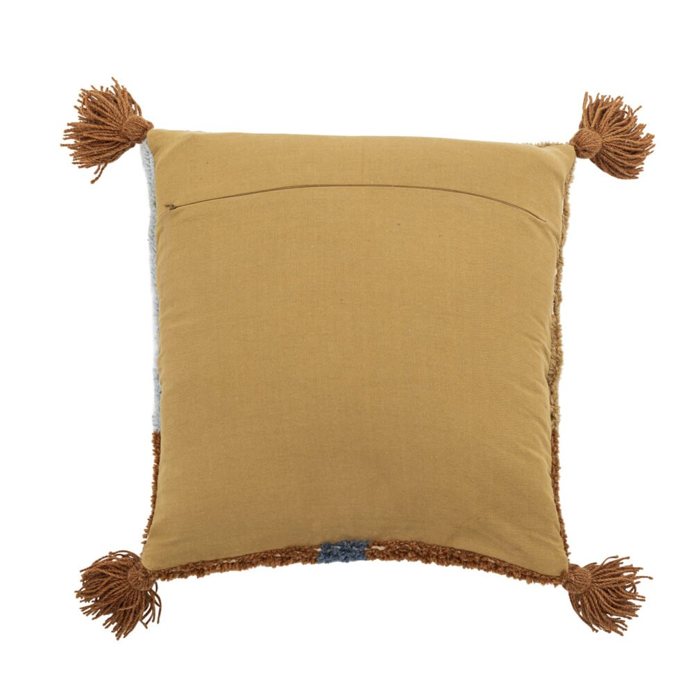 Centro Cushion, Blue, Wool - Image 3