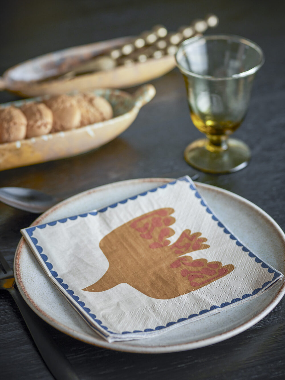 Anniversary Napkin, Yellow, FSC®Mix, Paper - Image 4