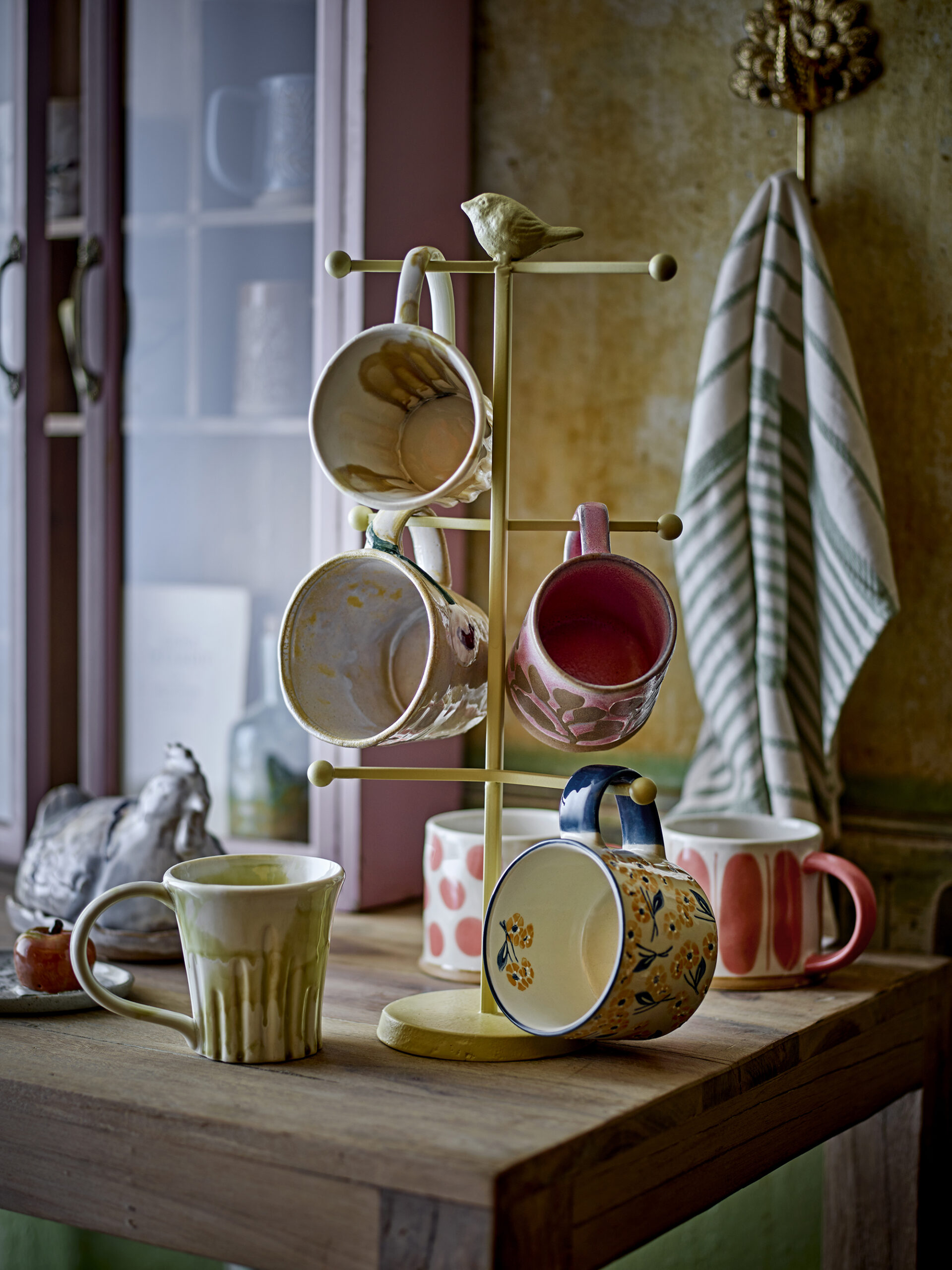 Dean Cup Rack, Nature, Cast Iron - Image 4