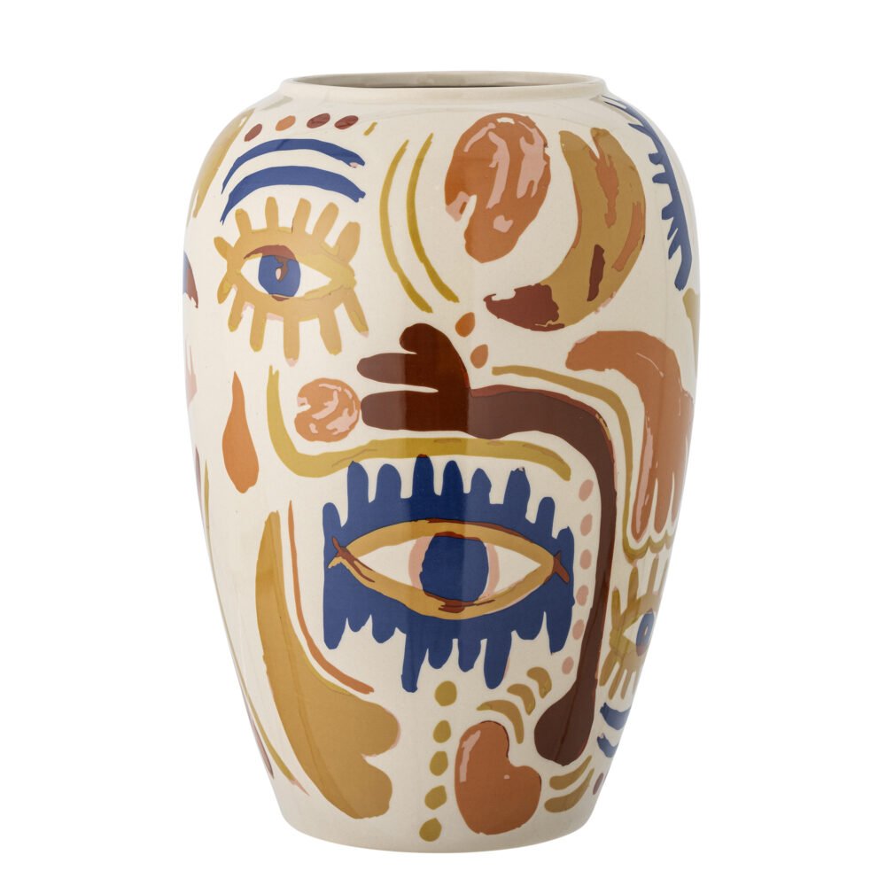 Horus Vase, Orange, Stoneware