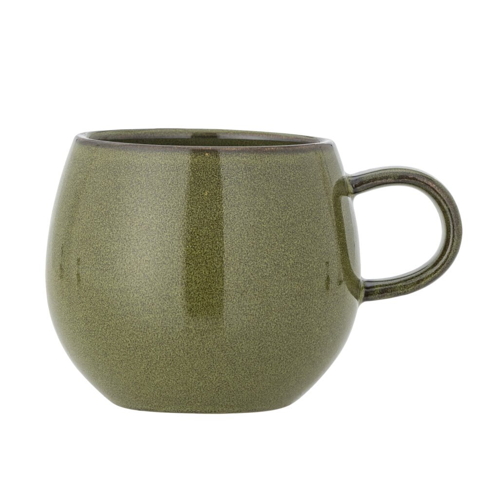 Addison Mug, Green, Stoneware - Image 4