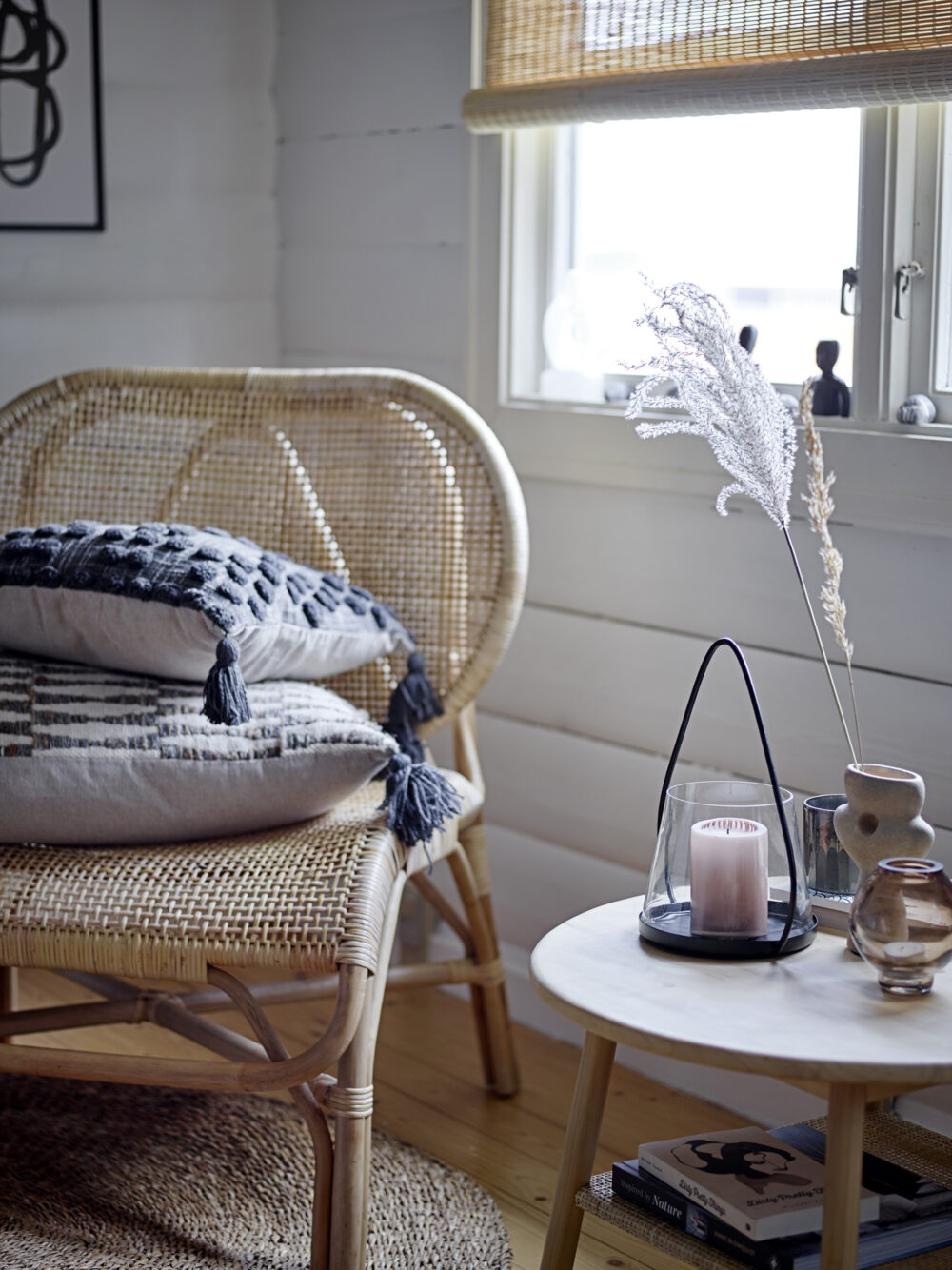 Adiva Cushion, Grey, Cotton - Image 4