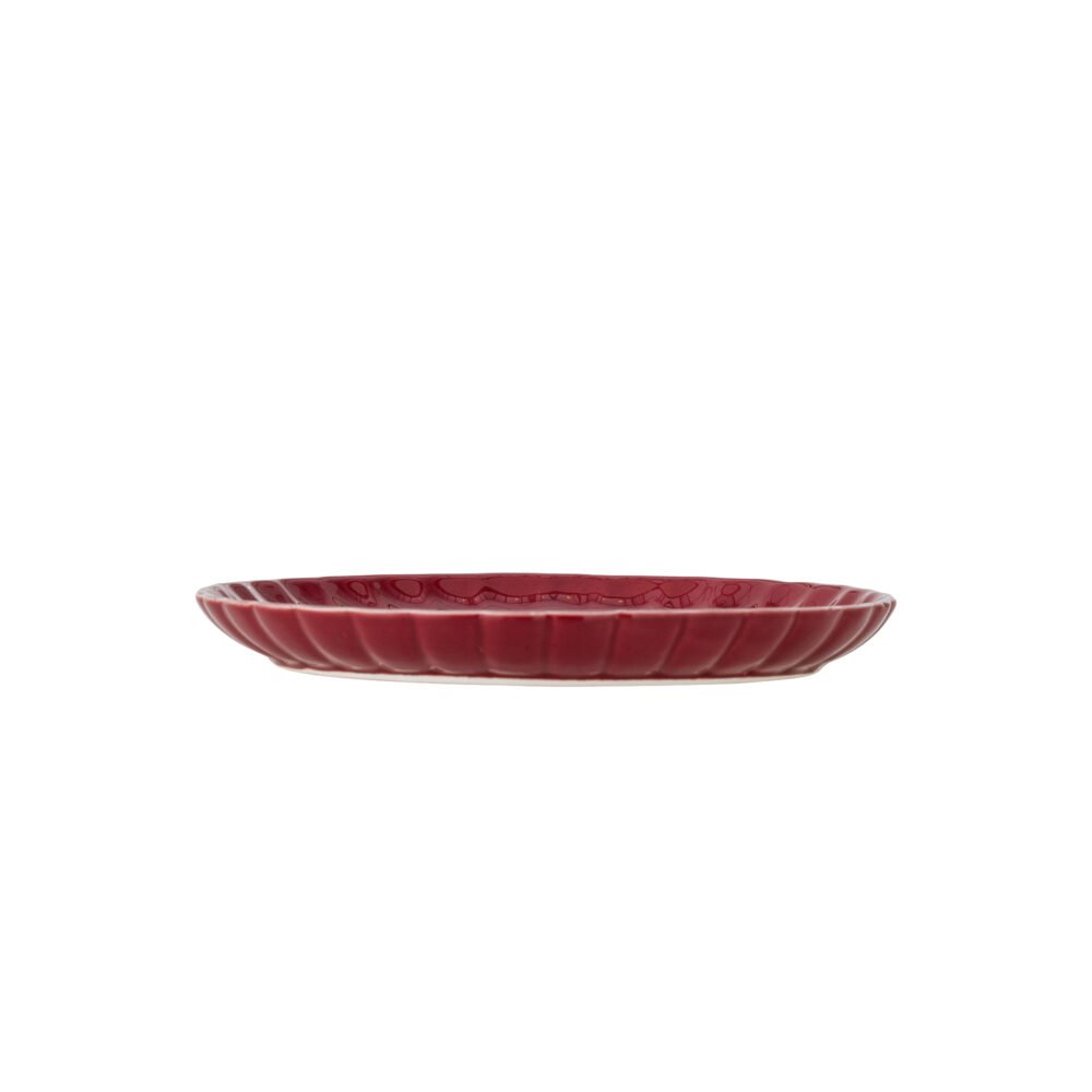 Latina Plate, Red, Stoneware - Image 3