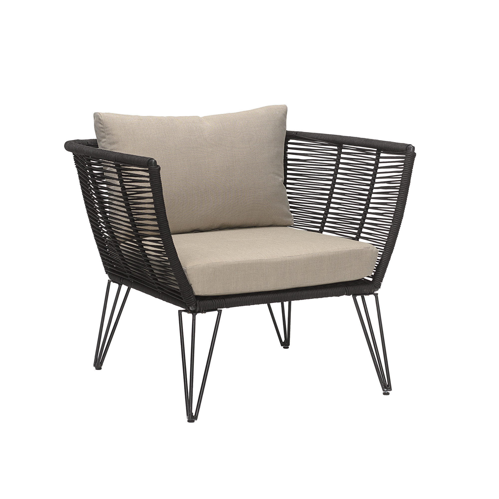 Mundo Lounge Chair, Black, Metal - Image 3