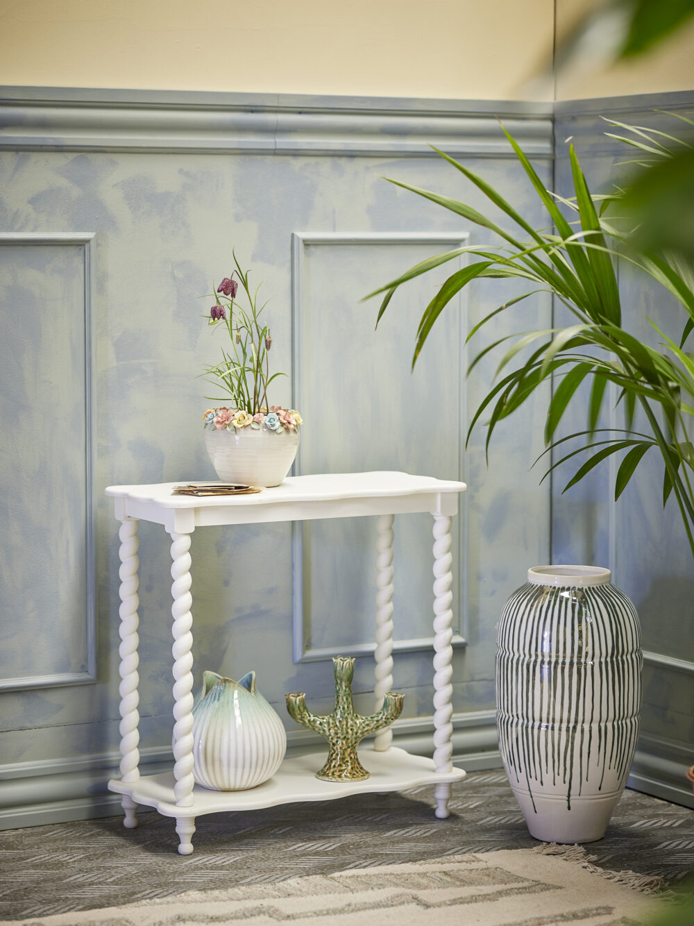 Bia Console Table, White, MDF - Image 5