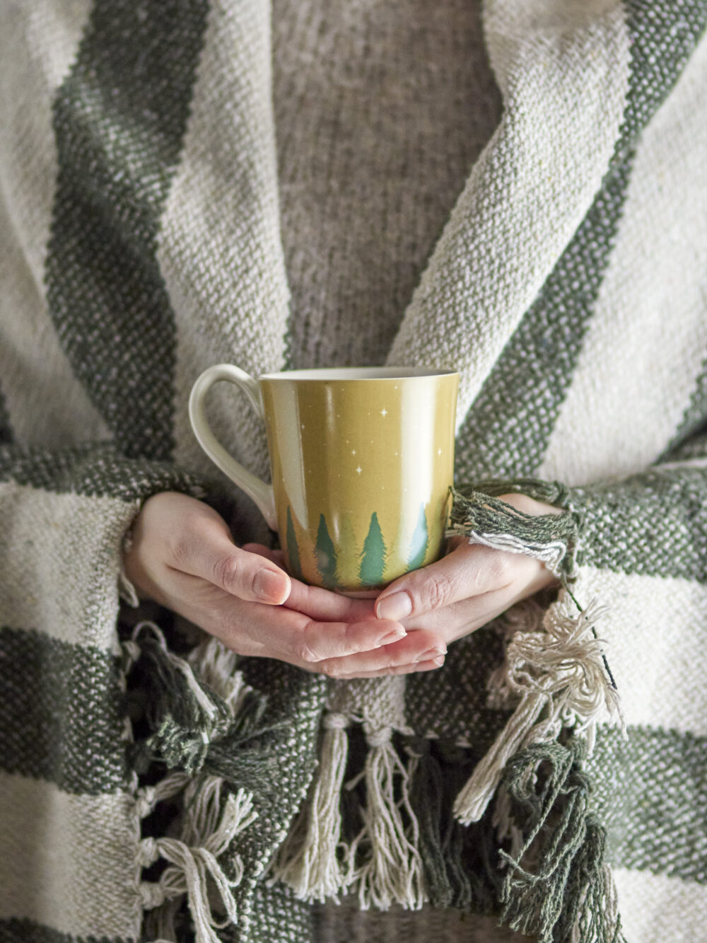 Spruce Mug, Green, Stoneware - Image 2