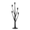 Abriz Candle Holder, Black, Iron