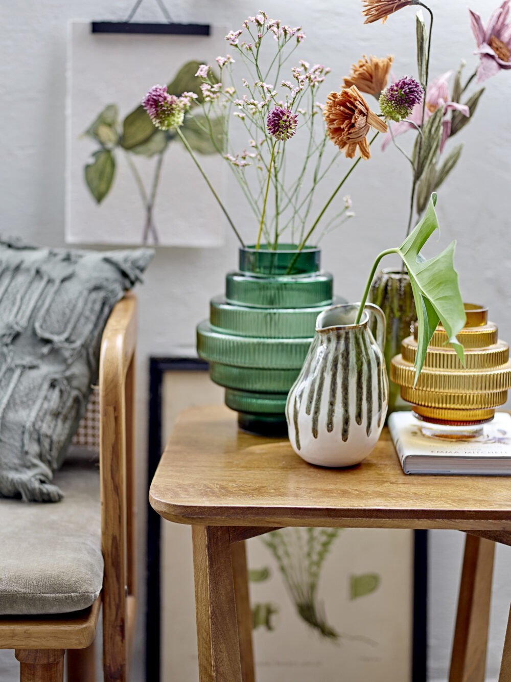 Gyta Cushion, Green, Cotton - Image 4