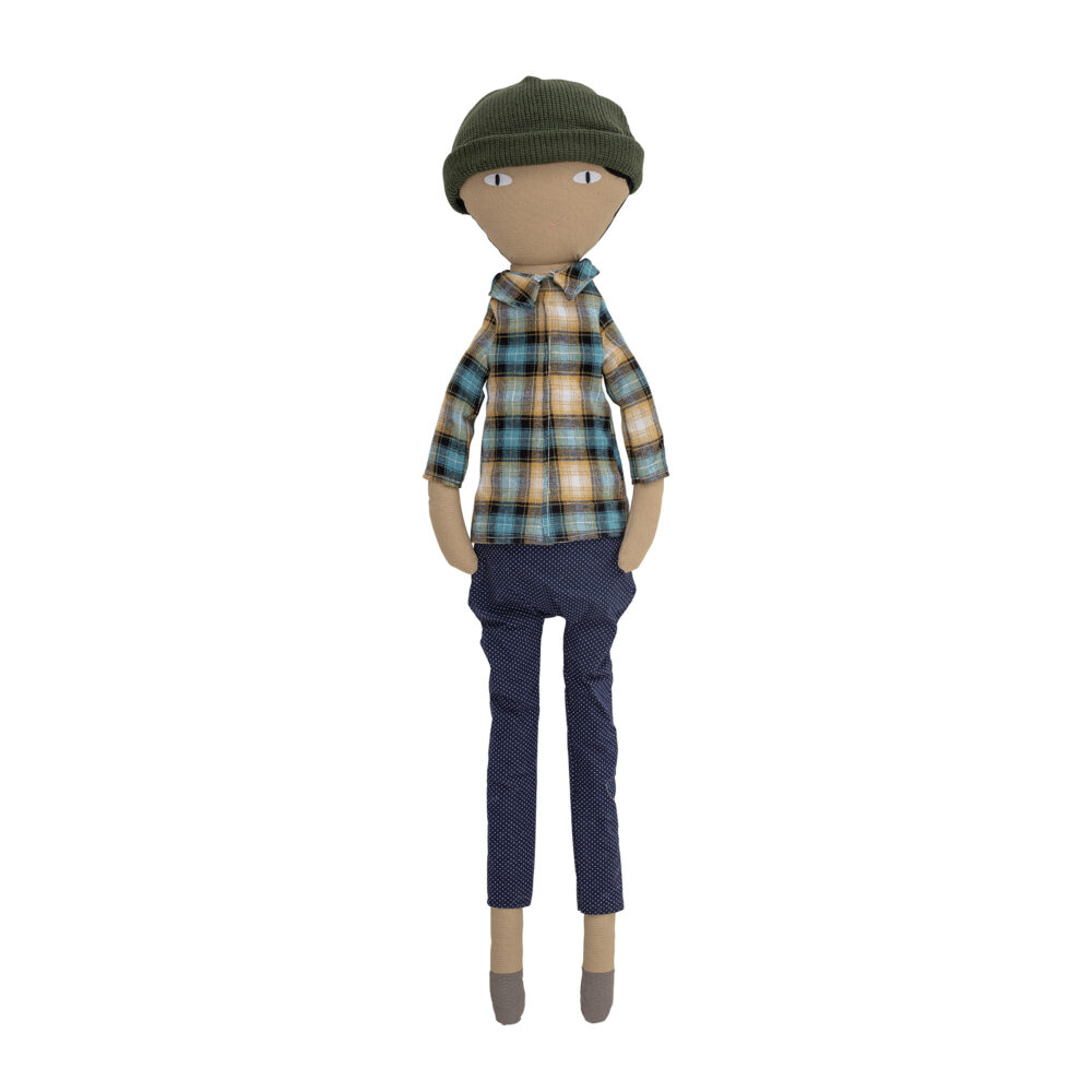 Sigge Doll, Blue, Cotton
