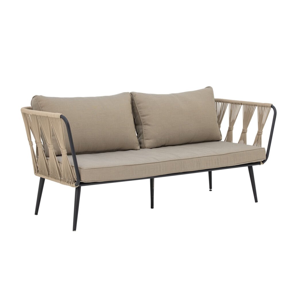 Pavone Sofa, Brown, Metal