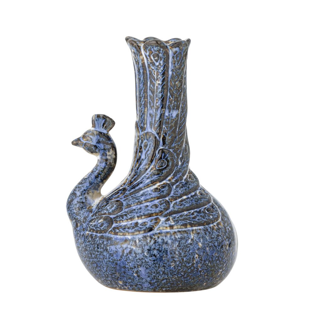Kali Vase, Blue, Stoneware - Image 4
