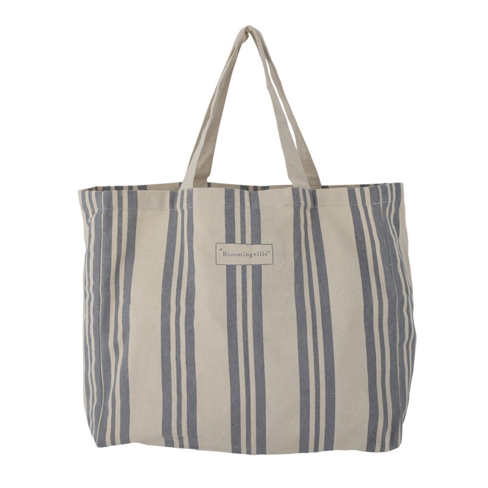 Trina Shopping Bag, Blue, Cotton